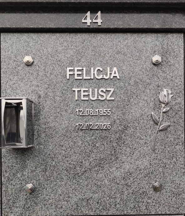 Felicja Teusz 1955 Kraków Tyniecki - Grobonet - Wyszukiwarka osób pochowanych